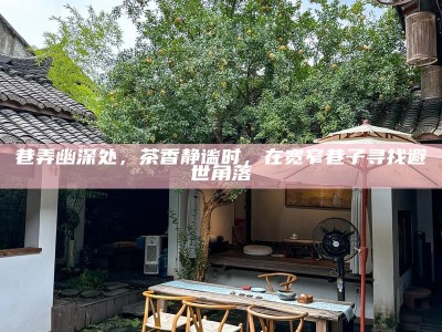 巷弄幽深处，茶香静谧时，在宽窄巷子寻找避世角落